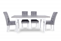 Krzesło tapicerowane Stella 4 Monolith 85/Biały - Wyprzedaż zestaw stół z krzesłami 