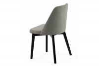 Krzesło tapicerowane Tagero na drewnianych nogach - Dream 26 / szary / czarne nogi 