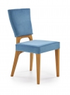 Krzesło tapicerowane Wenanty - dąb miodowy / morski  krzesło tapicerowane wenanty - dąb miodowy / morski 
