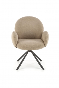 Krzesło tapicerowane z podłokietnikami K498 - beżowy krzesło tapicerowane z podłokietnikami k498 - beżowy
