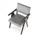 Krzesło tapicerowane z podłokietnikami Memory - heban / popiel krzesło tapicerowane z podłokietnikami memory - heban / popiel