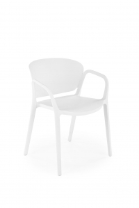 Krzesło z tworzywa sztucznego K491 - biały krzesło z tworzywa sztucznego k491 - biały