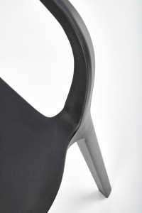 Krzesło z tworzywa sztucznego K491 - czarny krzesło z tworzywa sztucznego k491 - czarny