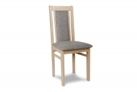 Krzesło drewniane tapicerowane Milano - szary Gemma 85 / buk krzesło tapicerowane do jadalni