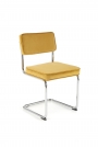 Krzeszło metalowe K510 - musztardowy krzeszło metalowe k510 - musztardowy