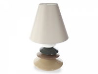 Lampa ceramiczna TONDA 1B Abażur Beż lampa ceramiczna