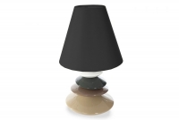 Lampa ceramiczna TONDA 1B Abażur Czarny lampa ceramiczna