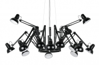 Lampa wisząca RAGNO 16 czarna - aluminium lampa wisząca ragno 16 czarna - aluminium