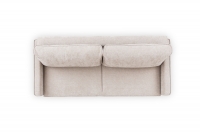 Kanapa rozkładana trzyosobowa Leina - beżowa plecionka Loft 01  kanapa z tapicerowanym tyłem 