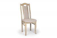 Krzesło drewniane tapicerowane Livorno 2 - beż Gemma 04 / buk beżowe krzesło tapicerowane