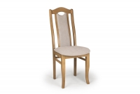 Krzesło drewniane tapicerowane Livorno 2 - beż Gemma 04 / dąb dębowe krzeslo do jadalni