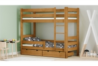 Łóżko dziecięce piętrowe Ala II   łóżko w kolorze olchy