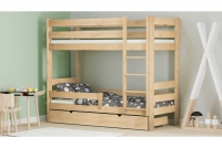 Łóżko dziecięce piętrowe Ala II   łóżko piętrowe z jedną szufladą