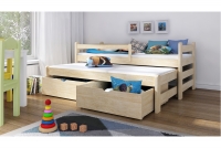Łóżko dziecięce Alis wyjazdowe DPV 001 Certyfikat sosnose łóżko dziecięce, dwuosobowe 