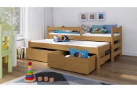 Łóżko dziecięce Alis wyjazdowe DPV 001 Certyfikat łóżko dziecięce dwuosobowe z szufladami 