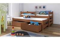 Łóżko dziecięce Alis wyjazdowe DPV 001 Certyfikat łóżko piętrowe niskie z szufladami 