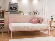 Klasyczne łóżko dla nastolatków Birma 90x200 - różowy różowe łóżko dla nastolatki