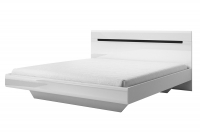 Łóżko do sypialni 180x200 Hektor 32 - biały połysk białe łóżko do sypialni