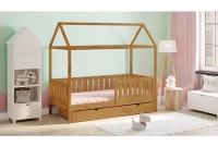 Łóżko domek parterowe Nemos II Certyfikat drewniane łóżko domek 