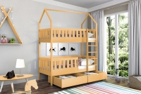 Łóżko domek piętrowe Nemos Certyfikat łóżeczko pietrowe