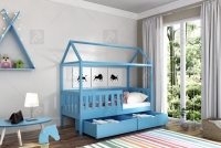 Łóżko domek parterowe Nemos II Certyfikat łóżko dora z szufladami