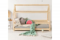 Łóżko dziecięce domek z barierką poziomą Melka  łóżeczko dziecięce 