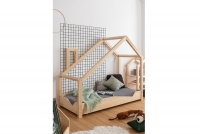 Łóżko dziecięce domek z kominem Luppo A łóżeczko sosnowe domek 