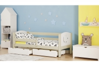 Łóżko dziecięce drewniane Denis III Gwiazdki łóżkoi dziecięce