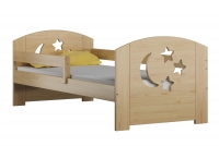 Łóżko dziecięce drewniane Stars - Moon DP 021 Certyfikat łózko dla chłopca