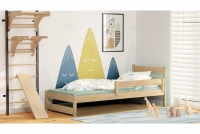 Łóżko dziecięce drewniane Ola łóżko sosnowe bez szuflad