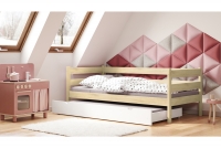 Łóżko dziecięce drewniane wysuwane Ola II sosnowe łóżkodziecięce