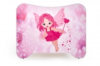 Łóżko dziecięce Happy Fairy - biały / różowy Łóżko dziecięce happy fairy - biały / różowy