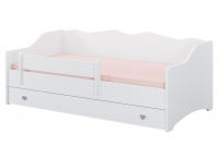 Łóżko dziecięce pojedyncze z materacem i stelażem Ellie 160x80 łóżko dla dziewczynki