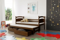 Łóżko dziecięce Pinoki Certyfikat brązowe łóżko