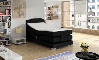Łóżko elektrycznie sterowane Wave 100x200  ciemne łóżko młodzięzowe tapicerowane
