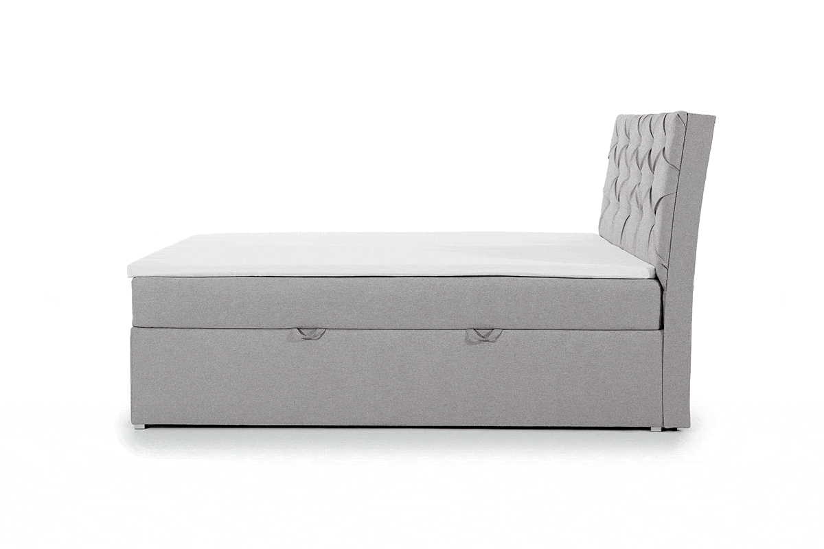 Łóżko kontynentalne z pojemnikami Bralin - 180x200 łóżko do sypialni 180x200 