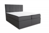 Łóżko kontynentalne Nerino - 160x200 szare łóżko do sypialni 