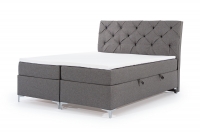 Łóżko kontynentalne z pojemnikami Misha - 160x200 łóżko z materacem i nakładką 