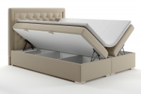 Łóżko kontynentalne z pojemnikami Ofelia 140x200 łóżko do sypialni z pojemnikami otwieranymi na boki 