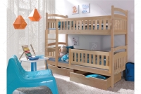 Łóżeczko piętrowe Amely 80x180 Certyfikat łóżeczko sosnowe dla dzieci