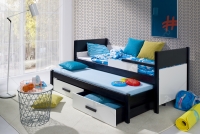 Łóżko dziecięce piętrowe niskie Danilo łóżko wykazdowe z szufladami