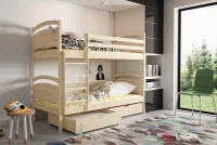Łóżko dziecięce piętrowe Pinoki   sosnowe łóżko piętrowe 