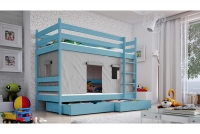 Łóżko Revio piętrowe PP 011 Certyfikat niebiekie łóżko piętrowe 