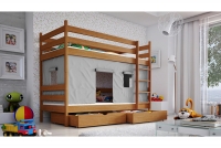 Łóżko Revio piętrowe PP 011 Certyfikat łóżko pietrowe w kolorze olchy 