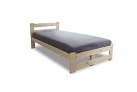 Łóżko sypialniane drewniane 80x200 Garifik E3  łóżko sosnowe z niskiem wezgłowiem 