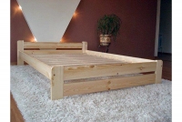 Łóżko sypialniane drewniane 80x200 Simi E5 łóżko drewniane z niskim wezgłowiem