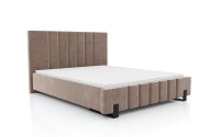 Tapicerowane łóżko sypialniane Verica - 140x200 beżowe łóżko sypialniane 