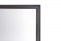 Lustro wiszące Brooklin 60 cm  lustro prostokątne w czarnej ramie