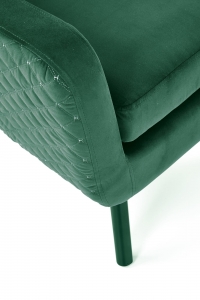 MARVEL fotel wypoczynkowy ciemny zielony / czarny marvel fotel wypoczynkowy ciemny zielony / czarny