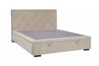 Łóżko sypialniane z tapicerowanym stelażem i pojemnikiem Tiade - 140x200  łóżko z wysokim wezgłowiem Tiade 